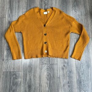 Cyrus Mustard Ribbed Cardigan